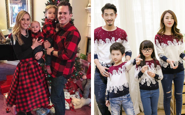 matching Christmas family outfits