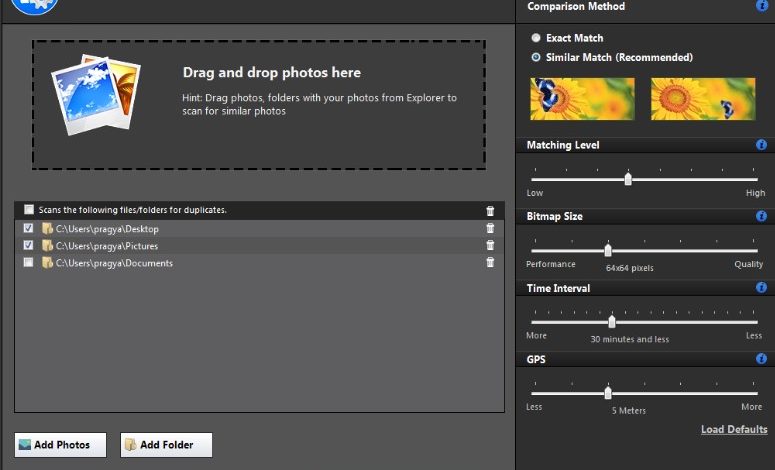 Duplicate photo finder