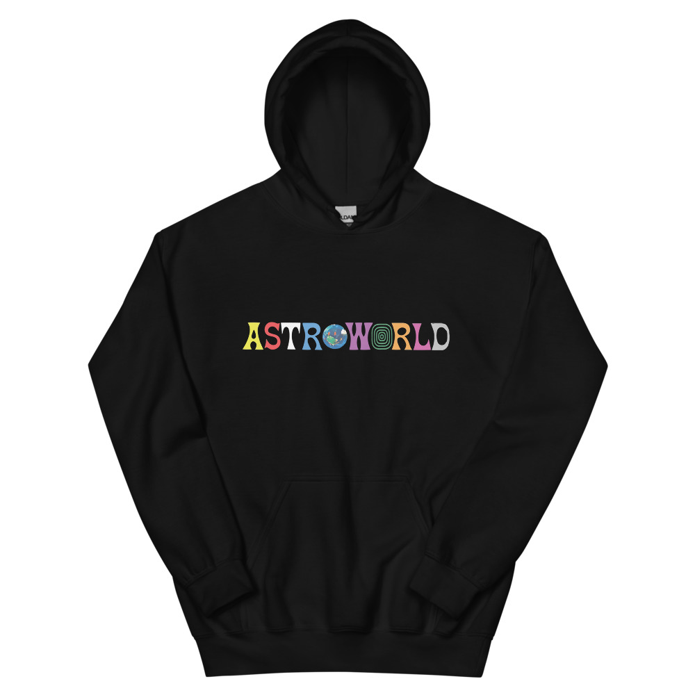 unisex heavy blend hoodie black front