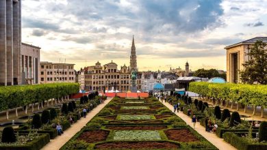 beautiful view of an European city