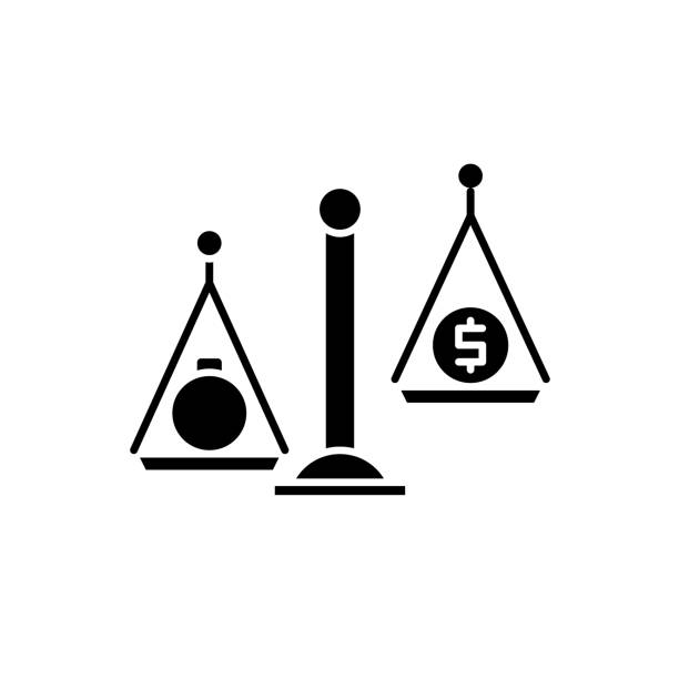 Debentures black icon, concept vector sign on isolated background. Debentures illustration, symbol