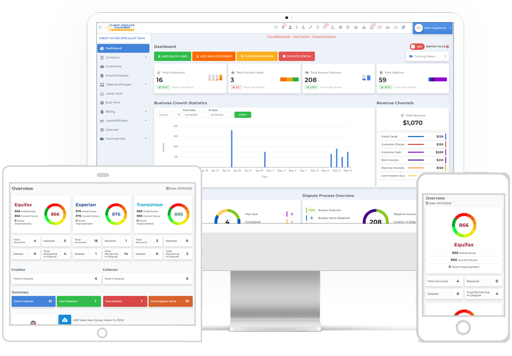 Client Dispute Manager Software