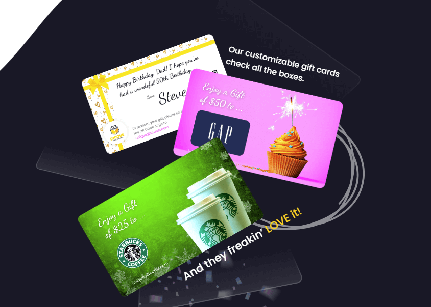 E gift cards